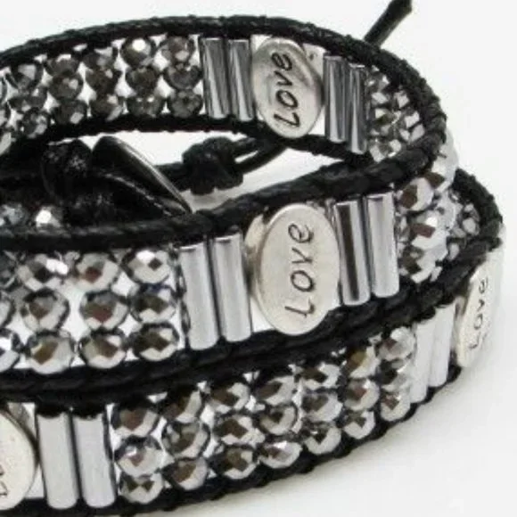 NEW LOVE Handmade Double Wrap Bracelet Choker Necklace - Picture 2 of 3